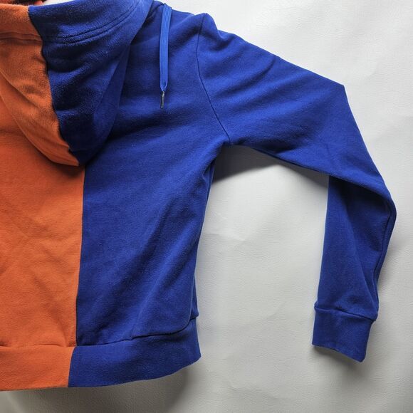 GSUWOO Orange Blue Ruched Set XS – Hoodie Joggers Streetwear Colorblock Outfit - Picture 9 of 16